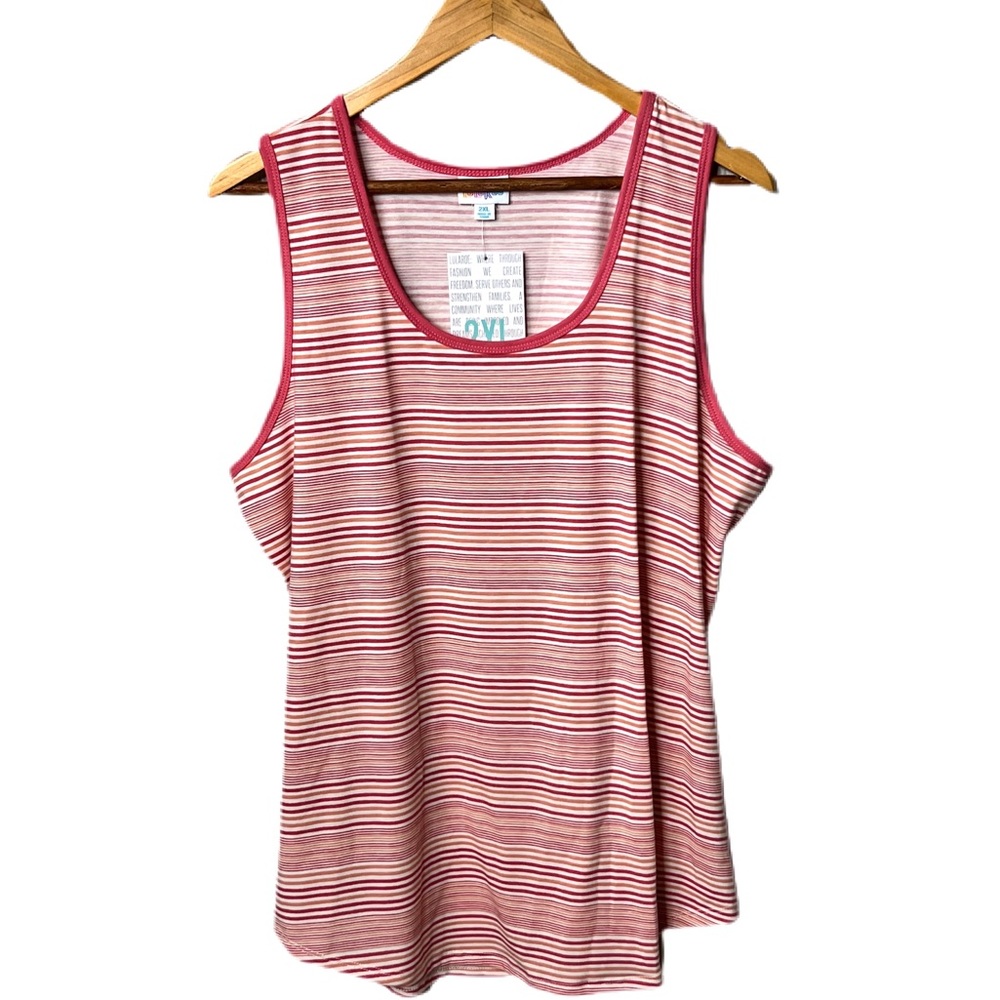 NWT 2XL Tank Top, striped, LuLaRoe